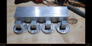 Aluminum parts made with the Pilot Lite CNC